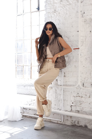 Brązowa kamizelka damska XANA SPRING