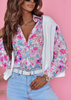 Kolorowa koszula damska w kwiecisty wzór LUNA