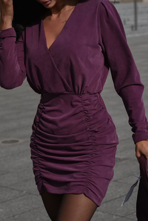 Śliwkowa sukienka damska MONICA