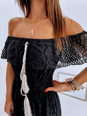 Czarna koronkowa sukienka damska hiszpanka LOLA II
