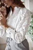 Biała koszula damska zdobiona koronka BOHO CELINE