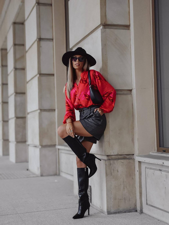 Kolorowa luźna koszula damska we wzory SIMPLY