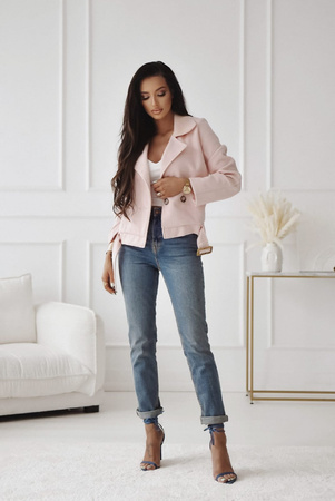 Różowa krótka kurtka damska ALEX