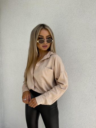 Beżowa koszula damska DROSERA