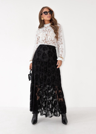 Biała koronkowa bluzka damska FEMME