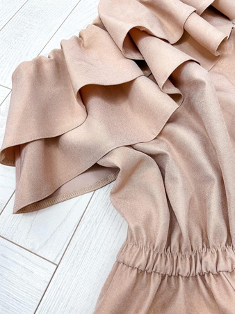 Złotybświecący kombinezon damski GOMEZ