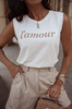 Biały  T-shirt  damski AMOUR