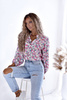 Kolorowa  koszula damska w kwiecisty wzór LUNA  