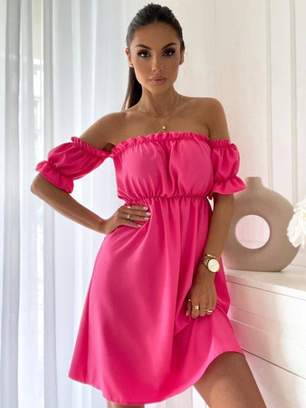 Różowa krótka sukienka damska hiszpanka BABY GIRL