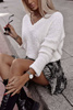 Biały moherowy sweter damski LADY WHITE