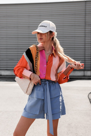 Kolorowa luźna koszula damska SIMPLY STYLE