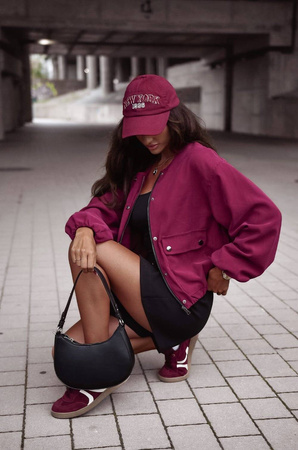 Bordowa lekka kurtka PARIS