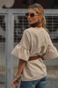 Bluzka  BEIGE OVER SIZE