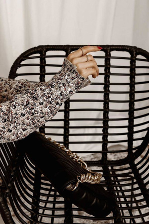 Bluzka damska w drobny kwiatowy print FLOWER POWER