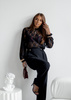 Czarna koronkowa bluzka damska FEMME