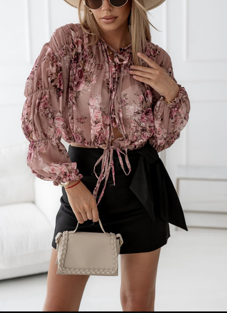 Kolorowa szyfonowa bluzka damska AMORE