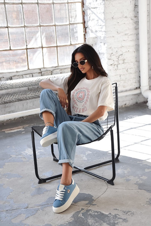 Biały T-shirt damski MILANO