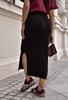 Czarna długa spódnica damska ołówkowa MILENA