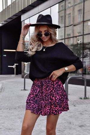 Czarny wełniany sweter damski BLOOMY