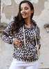 Bluza damska z kapturem w panterkę LEO HOODY