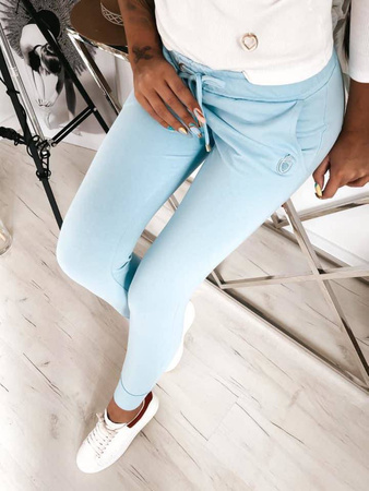 Niebieskie spodnie damskie dresowe ANGELA