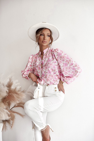 Kolorowa koszula damska w kwiecisty wzór SISI