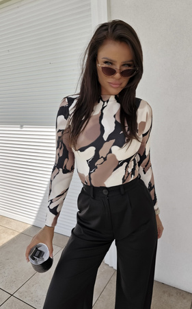 Elastyczna dopasowana bluzka damska SKIN DESERT