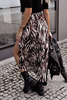 Spódnica damska midi w zwierzęcy wzór SAFARI