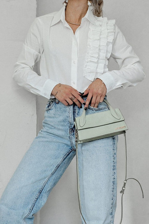 Biała bawełniana koszula damska  SIMPLY 